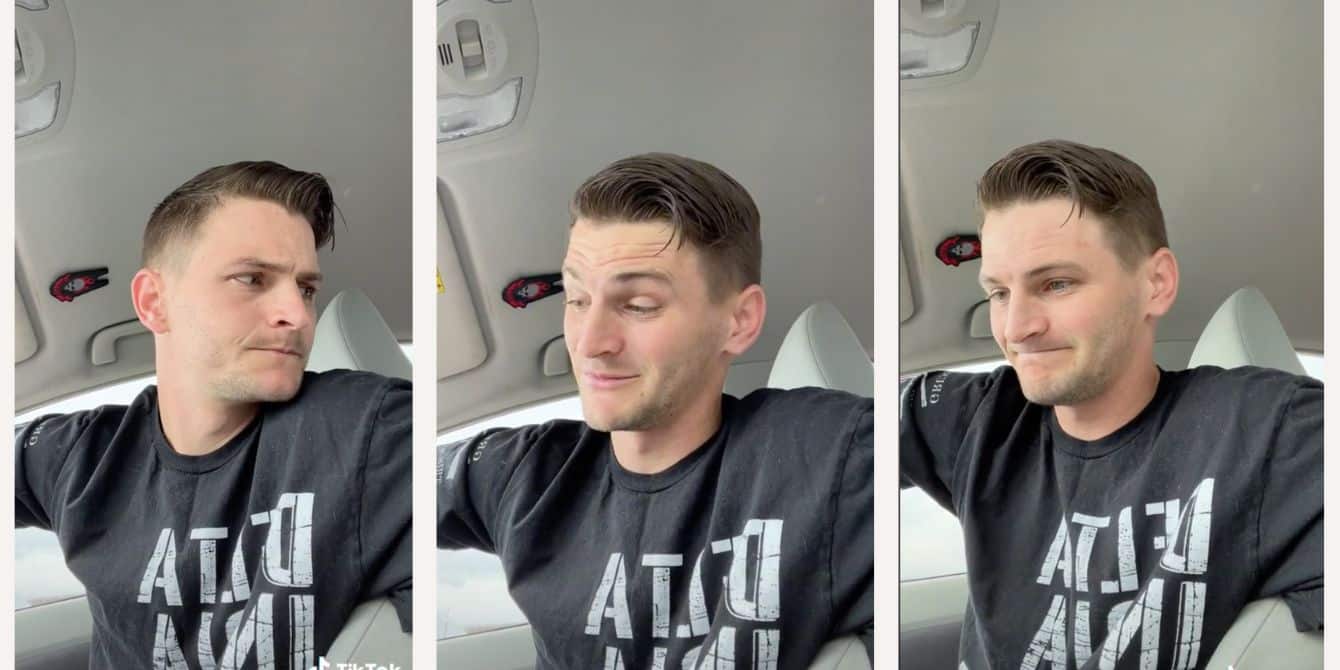 ‘Why don’t I have boobies?’ Dad adorably answers young daughter’s question in viral TikTok Tiktok screenshot collage- funny things kids say