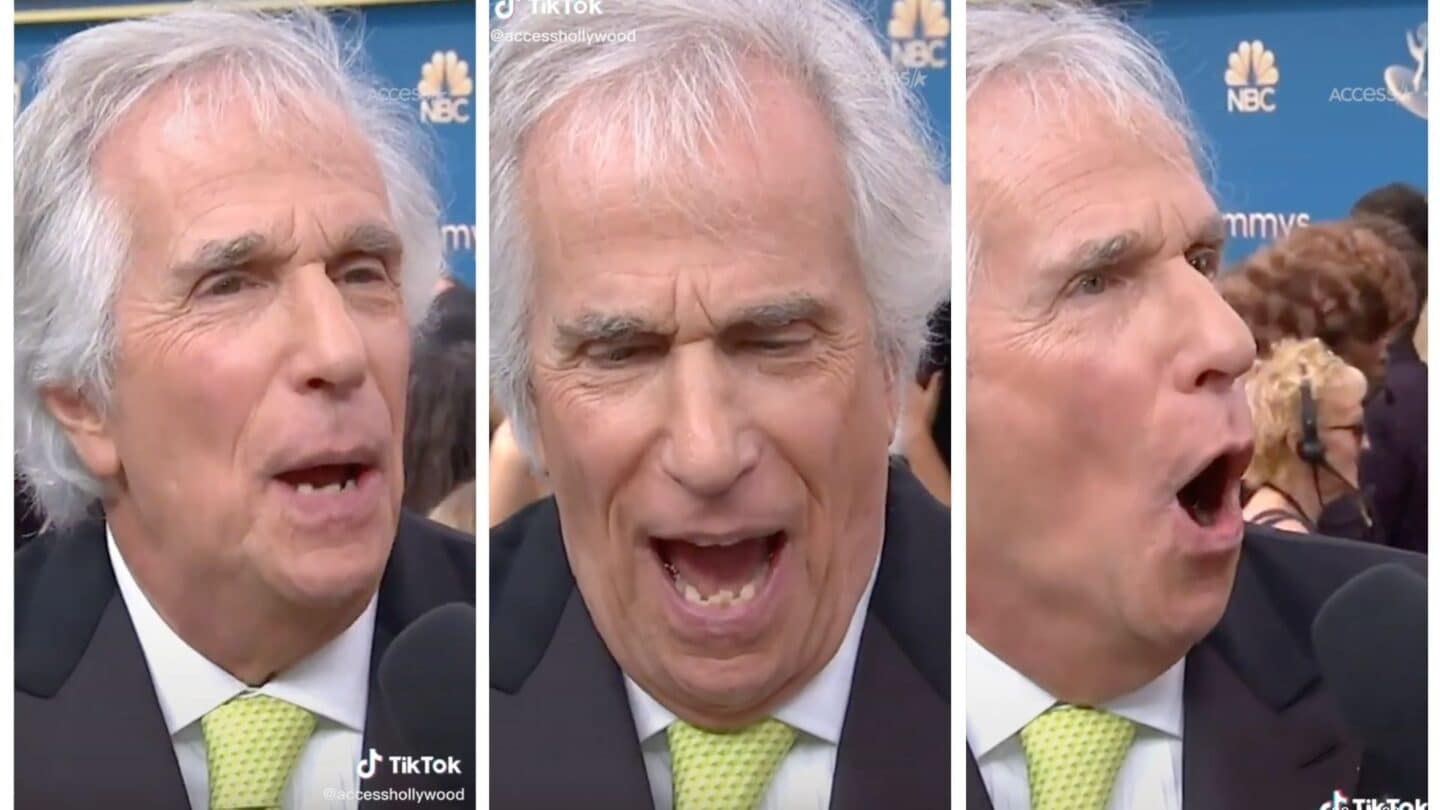 Henry Winkler learning the internet thinks he’s a ‘DILF’ is everything tiktok screenshot- henry winkler