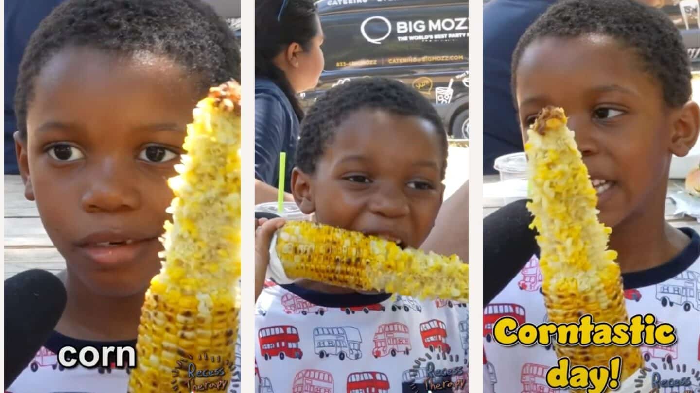 TikTok’s viral ‘Corn Kid’ gets the ultimate corn honor, and it’s adorable tiktok screenshots corn kid