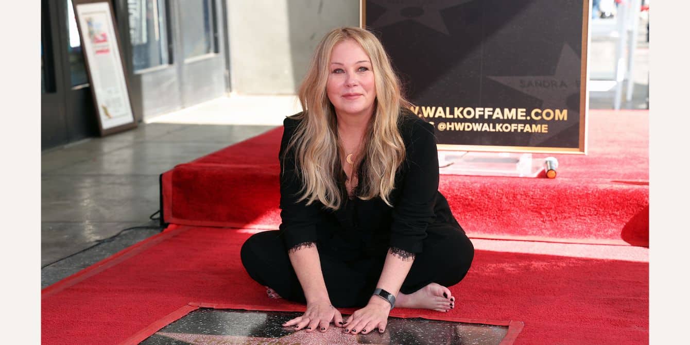 Christina Applegate gets emotional while thanking daughter during her Walk of Fame ceremony Christina Applegate poses on the red carpet holding her Hollywood Walk of Fame star.