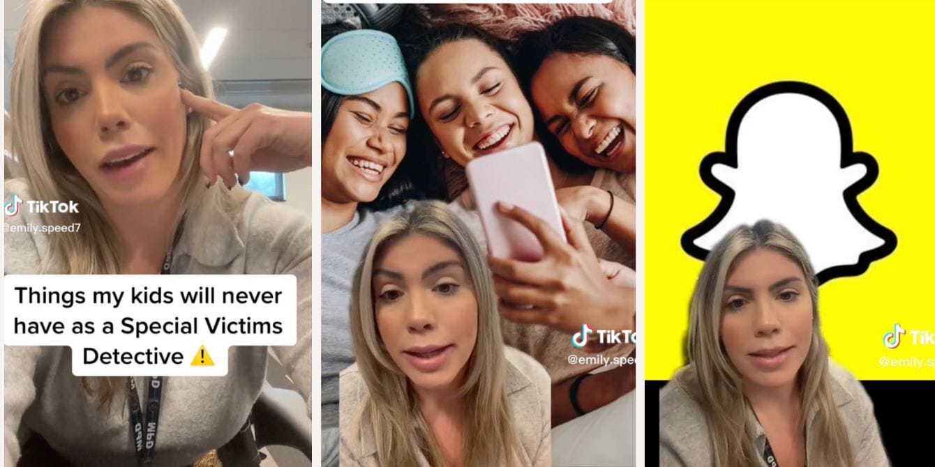 3 things this child crimes investigator would never let her kids do tiktok collage- viral tiktok child crimes investigator