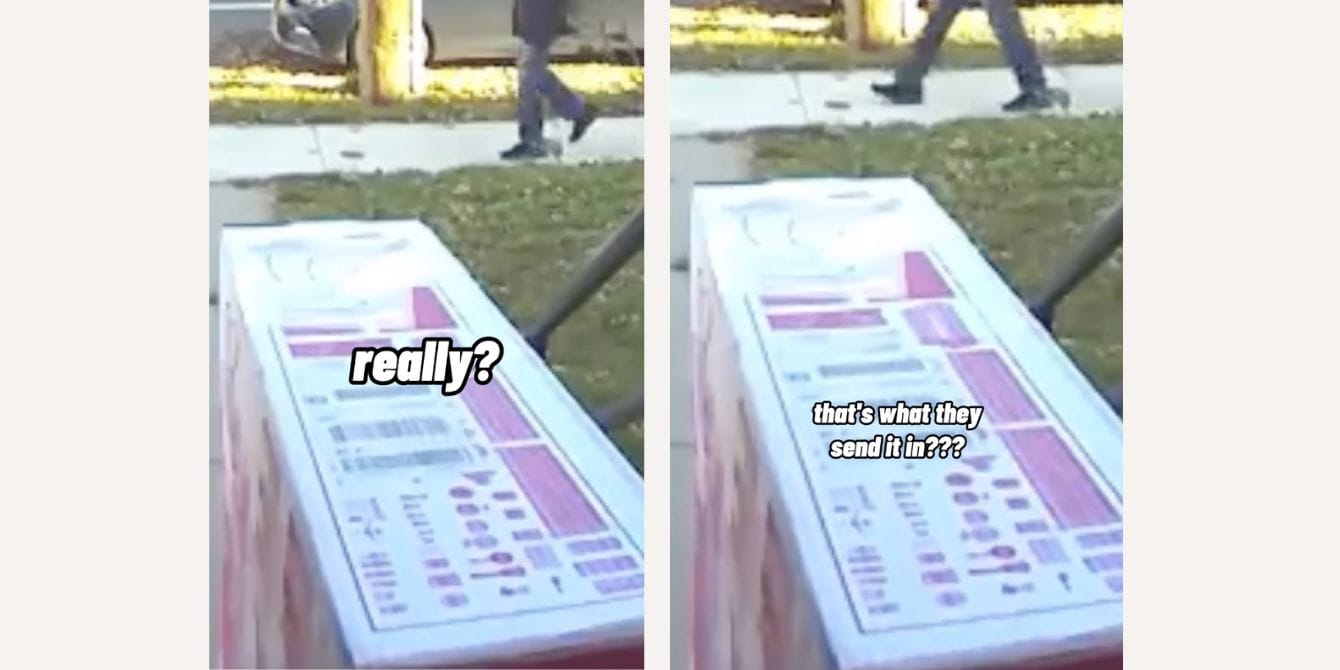 Dear companies: Stop shipping Christmas toys in their original packaging PLEASE Barbie dream house package in viral video