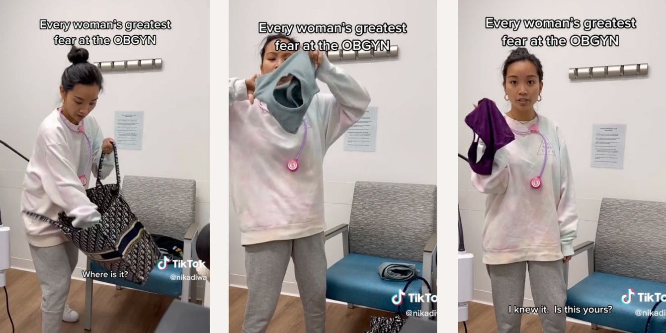 Hilarious TikTok highlights every woman’s worst fear at the gynecologist Viral TikTok of woman at the gynecologist