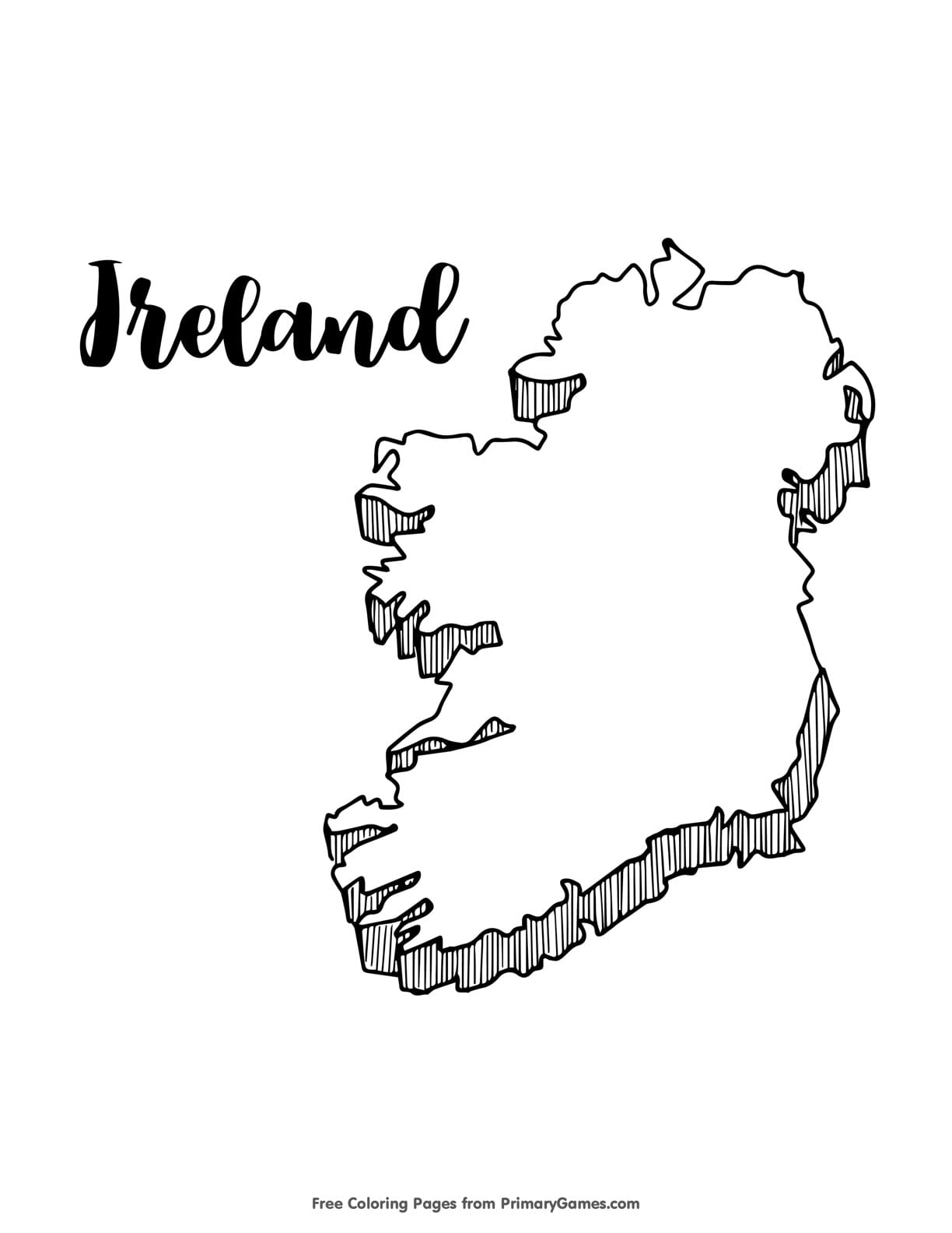 ireland coloring page - Motherly