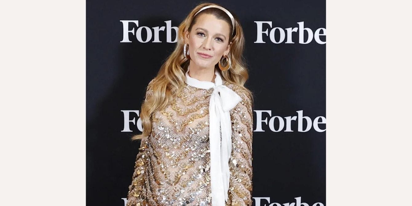 Blake Lively makes the most out of her maternity wardrobe malfunction on Instagram Blake Lively Forbes red carpet
