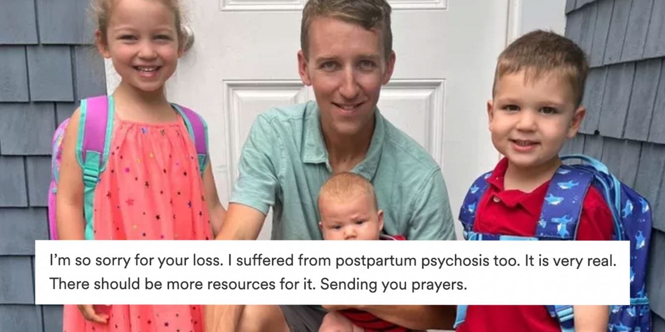 Moms who have experienced postpartum mental health struggles donate to Lindsay Clancy’s family Pat Clancy, husband of Lindsay Clancy, and the couple's three children