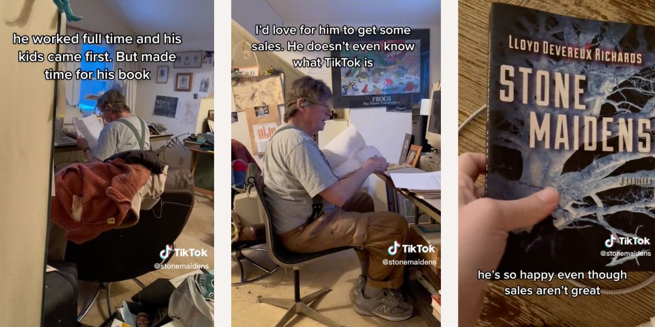 Daughter’s viral TikTok helps her dad’s book become a first-time bestseller tiktok collage stone maidesn-tiktok boosts book sales