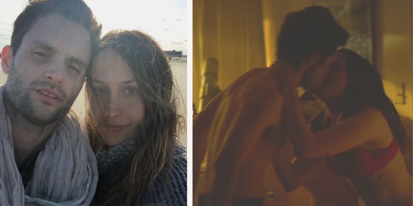 Penn Badgley requested ‘zero’ sex scenes in ‘You’ season 4 out of respect for his marriage penn badgley and his wife and a still from netflix's you- penn badgley sex scenes