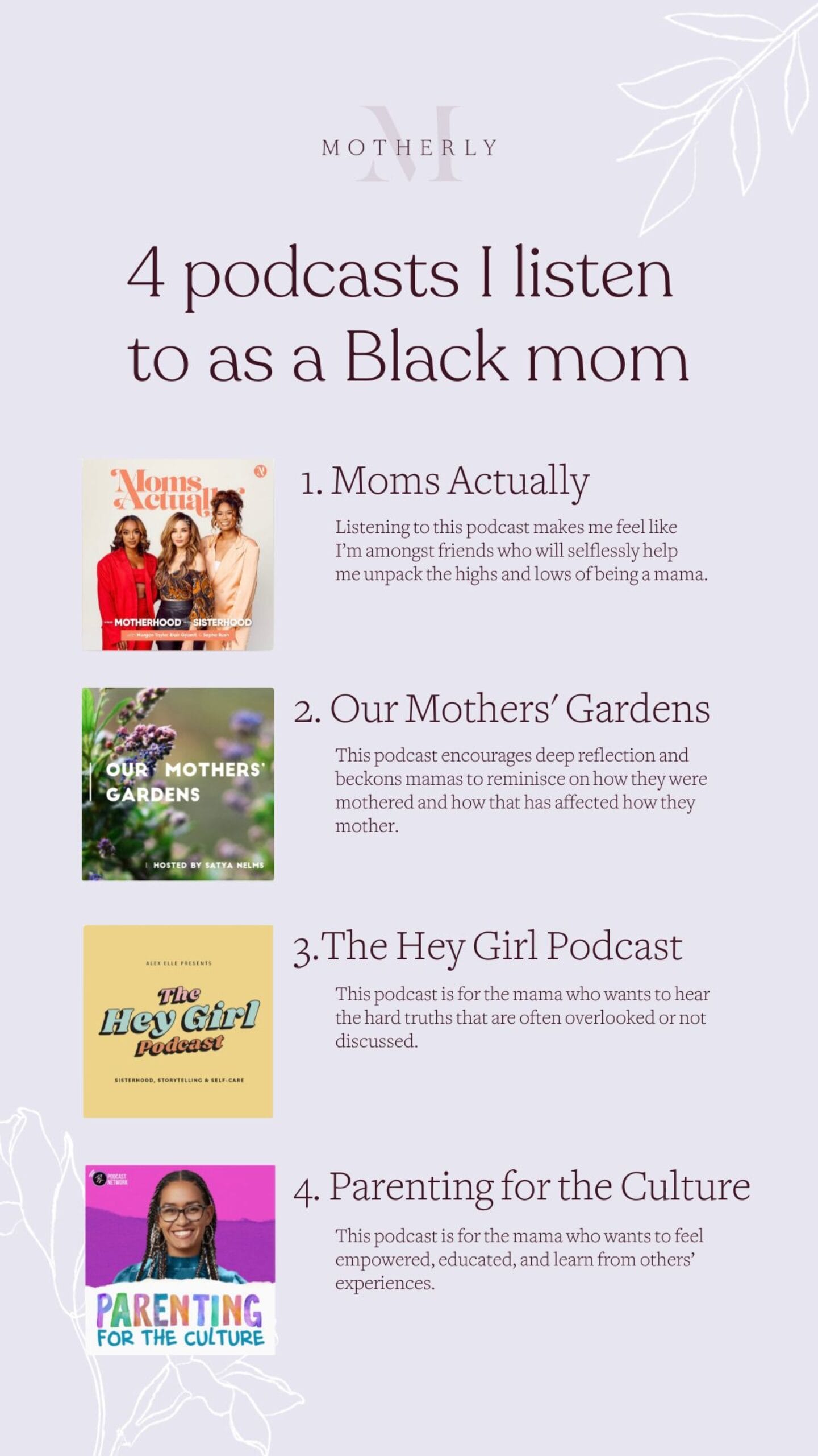 podcasts for moms of color10 - Motherly