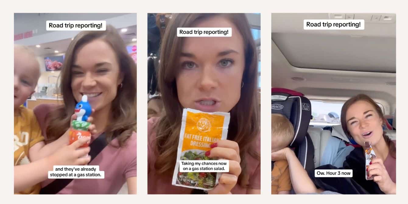 News anchor mom captures her family’s hysterical road trip in viral TikTok: ‘My family is a TRIP’ road trip tiktok- news anchor mom