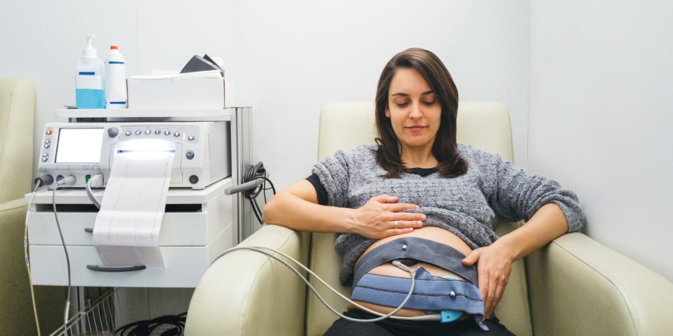 Almost 50% of women hesitant to discuss pregnancy concerns with their provider, CDC survey finds pregnant woman doing nst at hospital - mistreatment during prenatal visit
