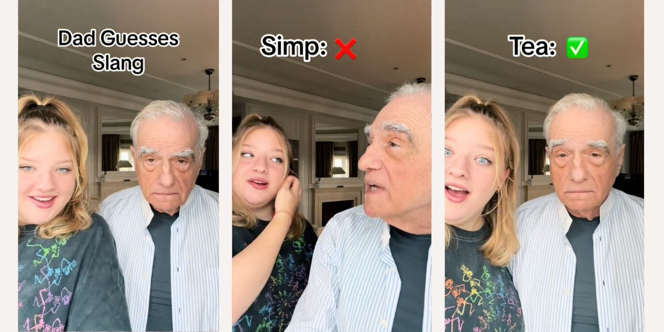 Martin Scorsese is every dad trying to understand the latest slang—and it’s hilarious Martin Scorcese and his daughter in viral TikTok