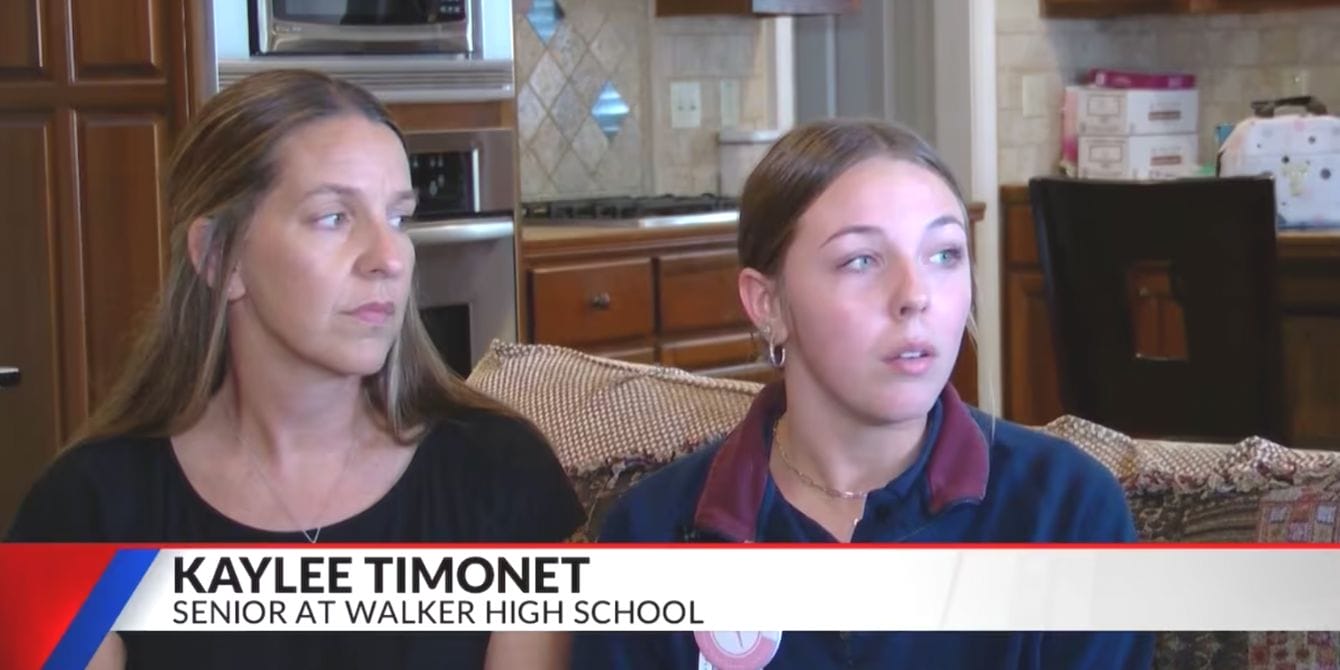 Louisiana principal apologizes for punishing student for dancing at a party Kaylee Timonet and her mother