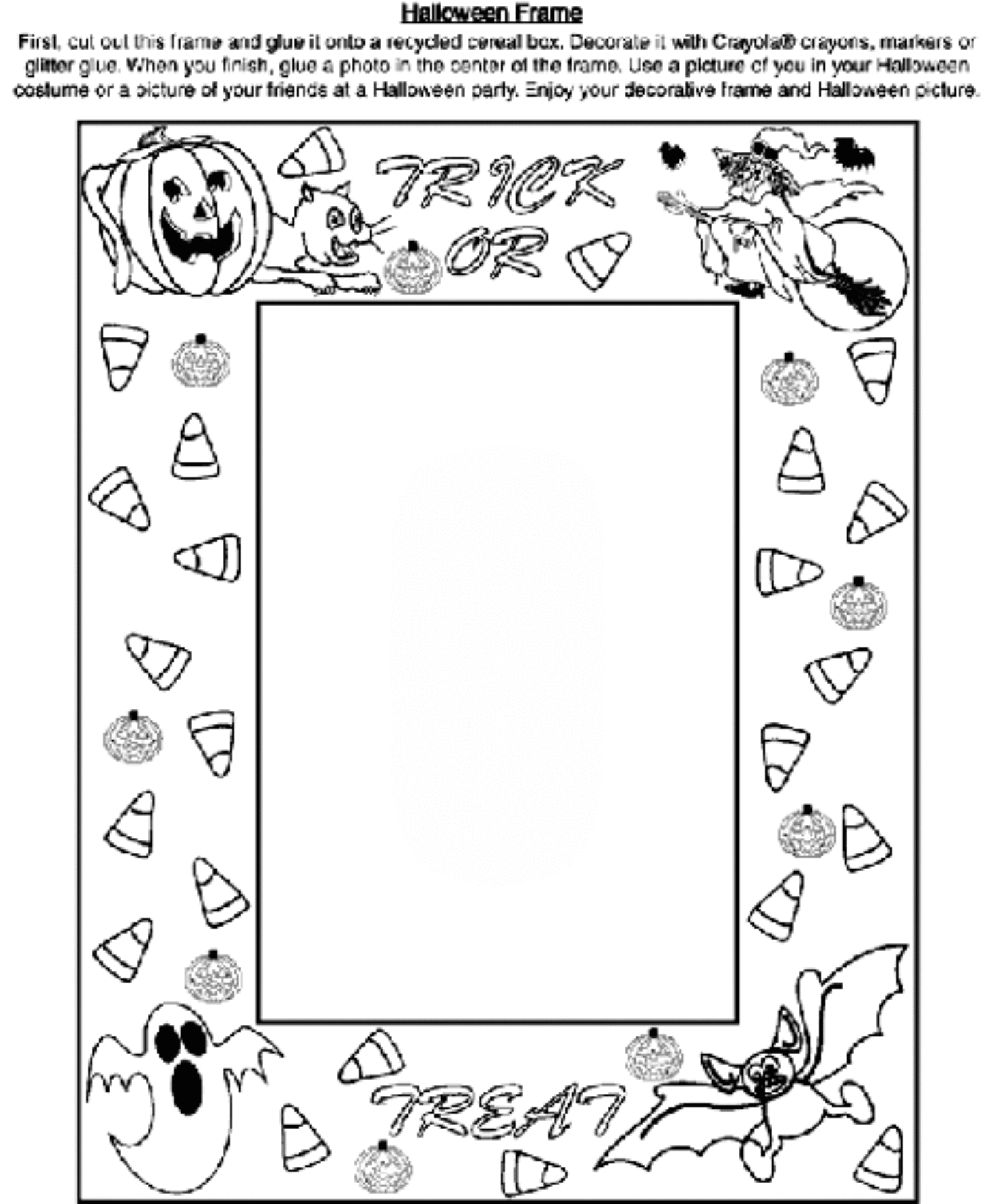 halloween frame - Motherly