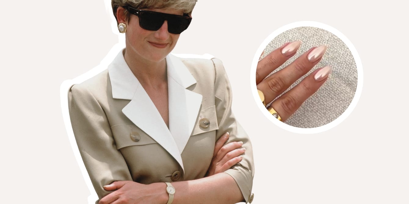Princess Diana’s frosted manicure is about to be everywhere this season Princess Diana and frosted manicure
