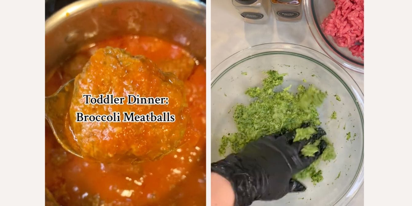 This broccoli meatball recipe for toddlers is genius