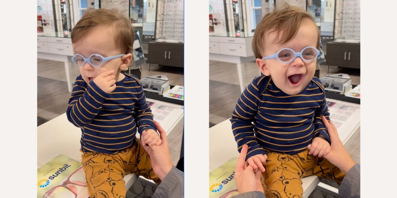 This video of a toddler getting his first pair of glasses will melt your heart toddler gets glasses