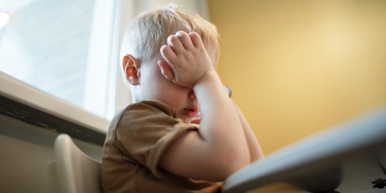 Getting expelled from preschool is harmful for kids in the long run, AAP says upset toddler boy - getting expelled from preschool