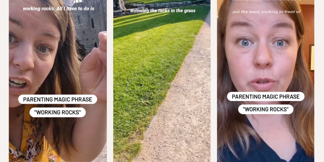 This mom’s “working rocks” explanation is the perfect way to teach boundaries to young kids Mom shares 'working rocks' theory