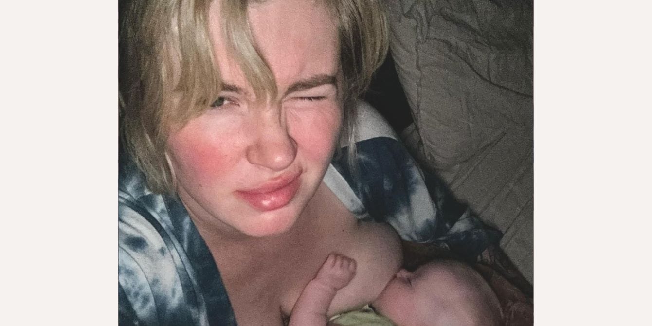 Ireland Baldwin’s assessment of Daylight Saving Time life when you have a baby is ON POINT Ireland Baldwin breastfeeding her baby