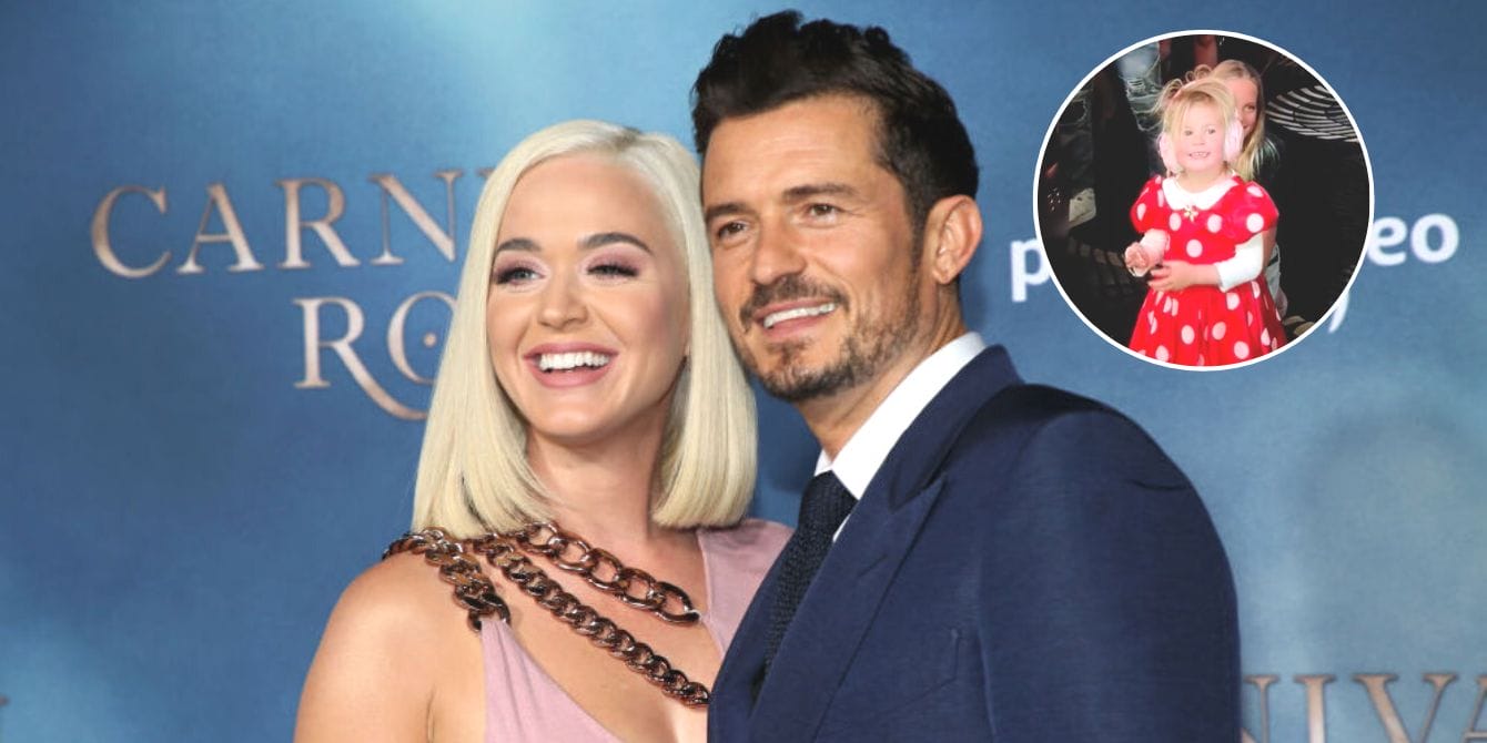 Katy Perry’s 3-year-old daughter makes first-ever public appearance at her mom’s show Katy Perry and Orlando Bloom with inset of daughter Daisy