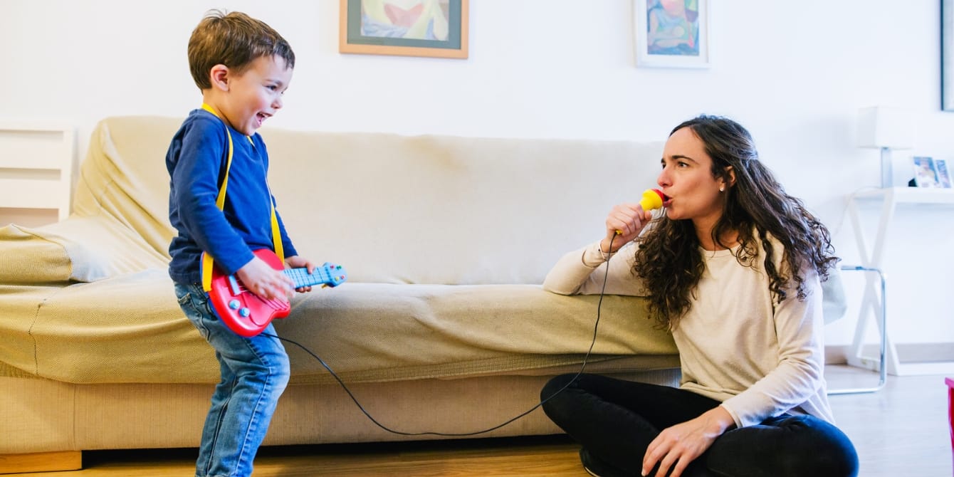 Viral video teaches must-have vocabulary for kids to enforce their own boundaries Mom singing song to child
