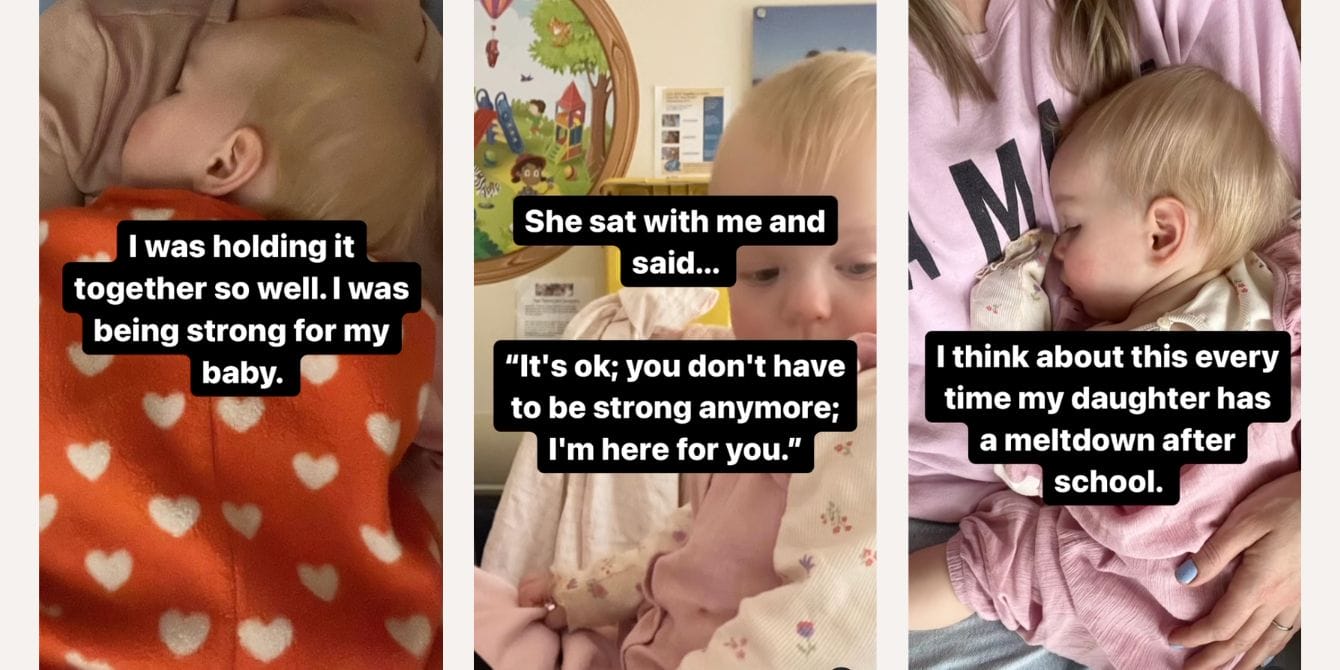 Child therapist demonstrates the power of attachment parenting in a viral video, and now we’re crying mother holding toddler in the hospital power of attachment parenting