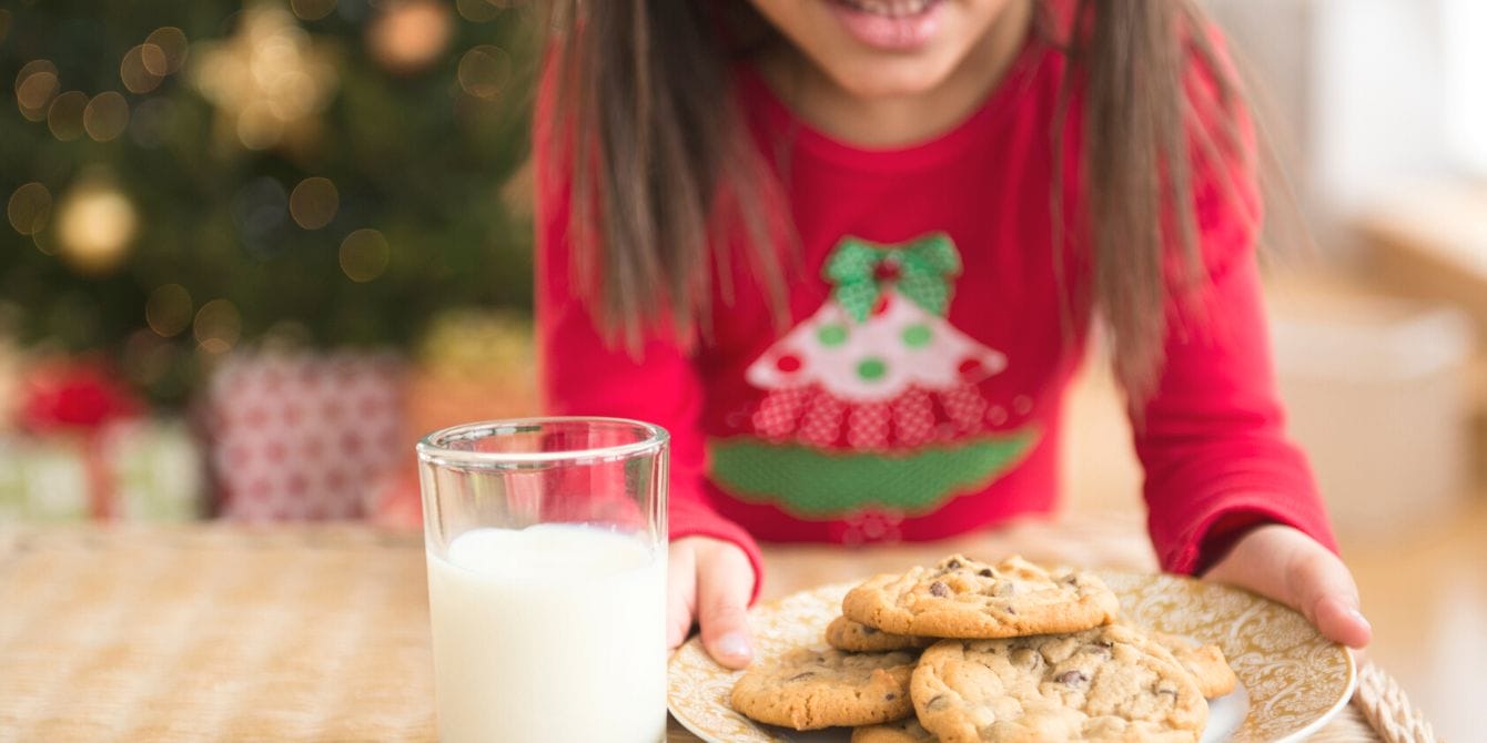 Santa by the numbers: 8 fun facts about his Christmas Eve journey Girl leaves milk and cookies out for Santa