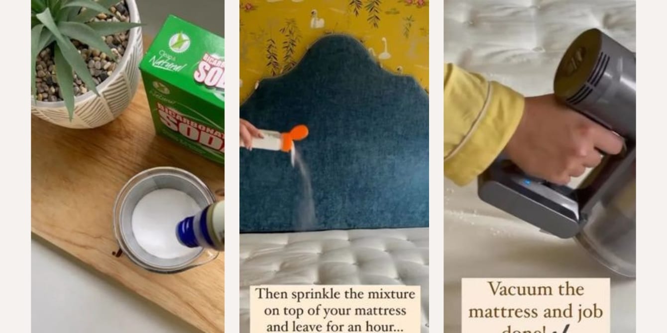 Mom shares easy hack for refreshing your mattress with just seconds of work instagram diy mattress refreshing hack stills