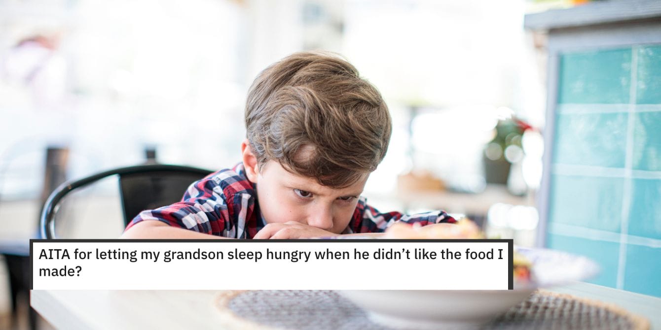 Grandma wants to know if she’s wrong for sending her grandson to bed hungry Photo of kid refusing to eat