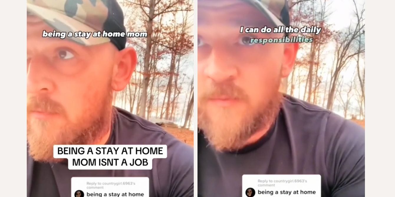 This dad has the audacity to say being a stay-at-home mom isn’t a ‘real job’ Man says being an SAHM isn't a real job