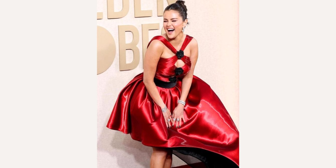 Selena Gomez embraces her body in her 30s and we LOVE to see it Selena Gomez Golden Globes red carpet 2024