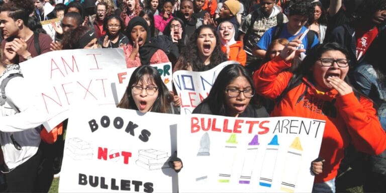 Study shows ‘Say Something’ tip line can prevent school shootings and other acts of violence School walkout over gun violence, Chicago 2023