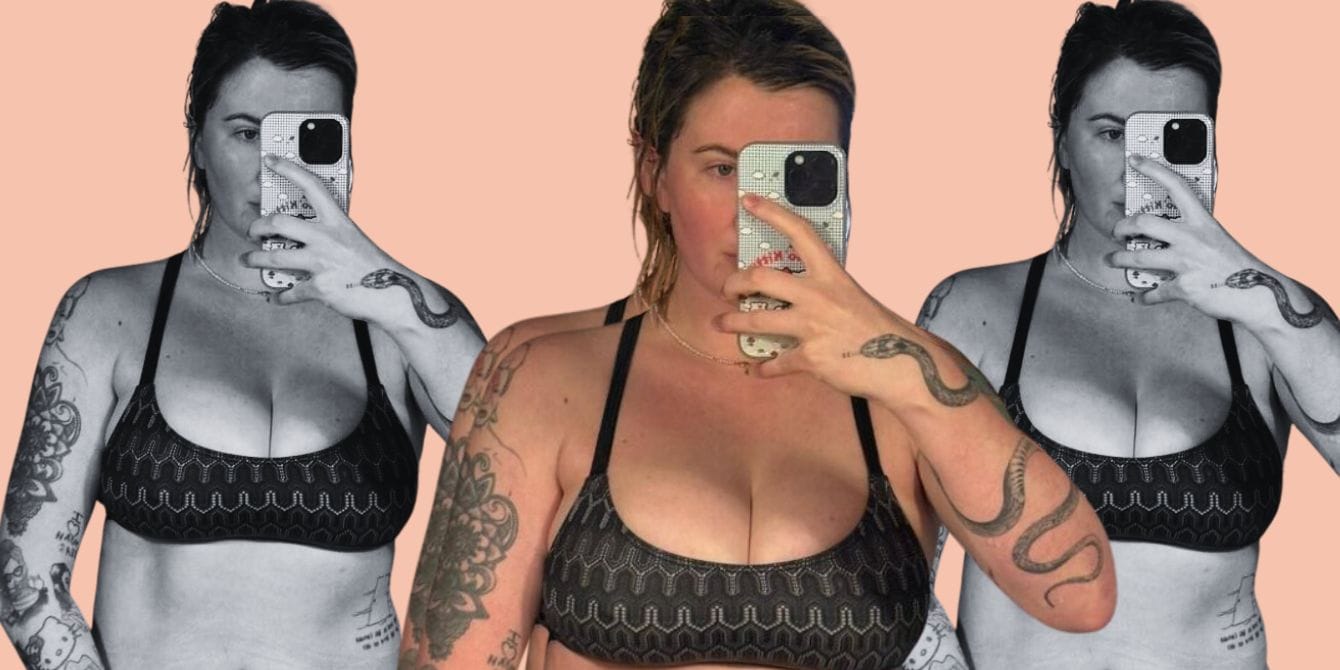 Ireland Baldwin shares solidarity selfies of her postpartum body in a bra & underwear Ireland Baldwin postpartum body photo