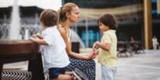 Yep, it’s OK to get angry at your kids—but it’s how you move past the anger that matters mom outside with two kids anger nervous system