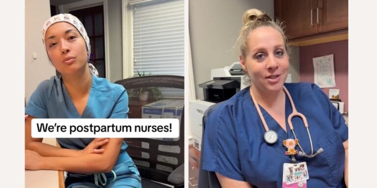 ‘We’re postpartum nurses’ TikTok trend reminds us why they’re truly angels on earth Postpartum nurses on Tiktok