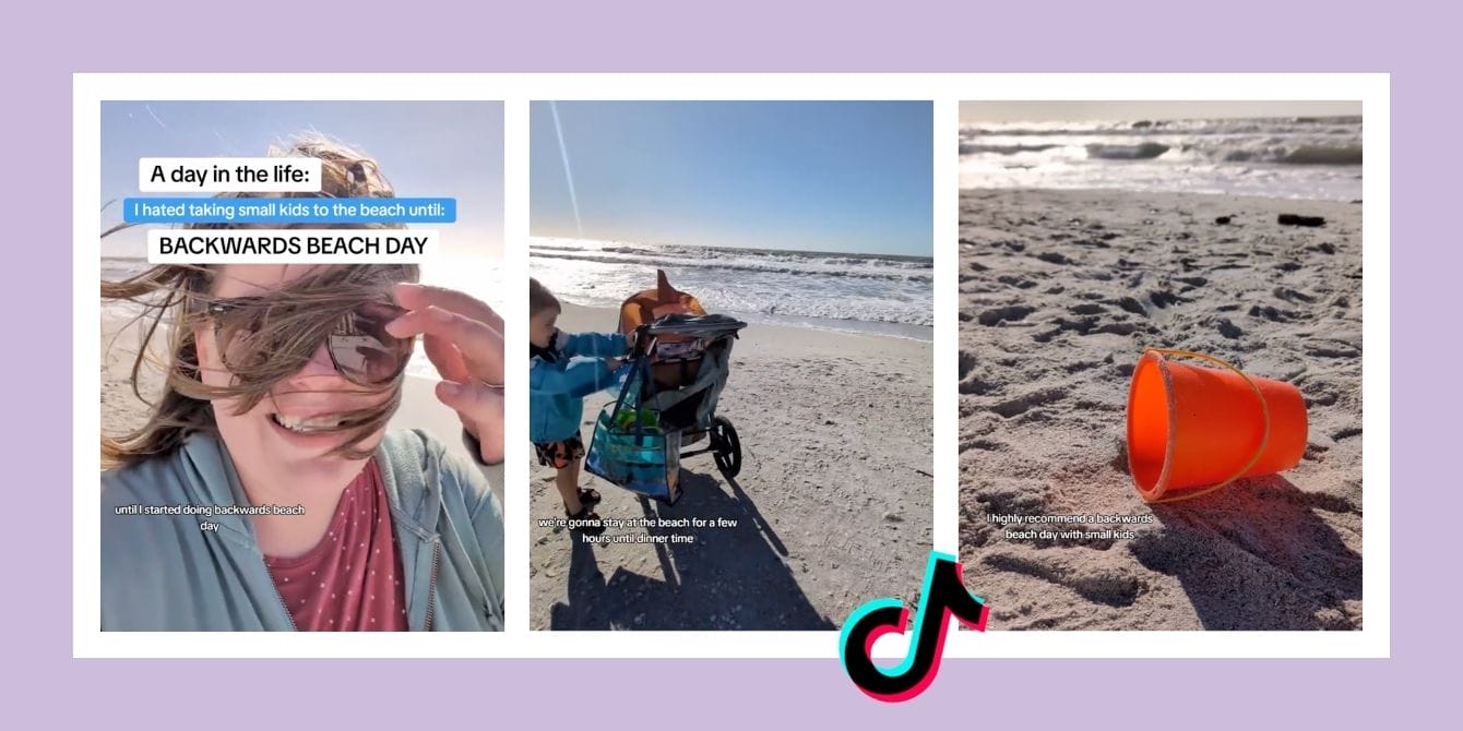 This mom’s ‘backward beach day’ hack is a game-changer if you have small kids backwards beach day mom tiktok