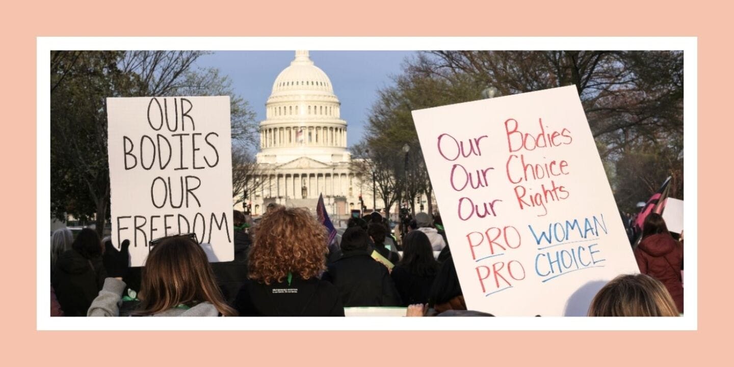 Supreme court hears arguments against abortion medication mifepristone—what you need to know Protest outside Supreme Court March 26, 2024