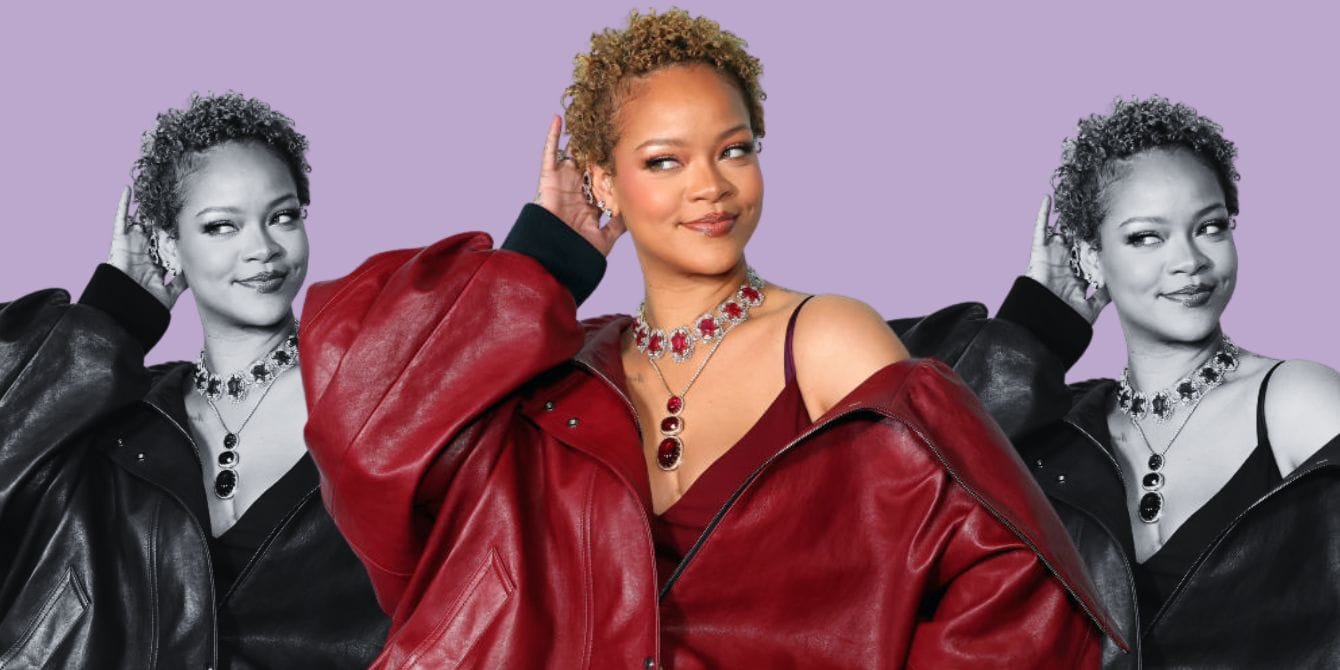 Rihanna shares the thing that surprised her about postpartum hair loss Rihanna red carpet June 2024