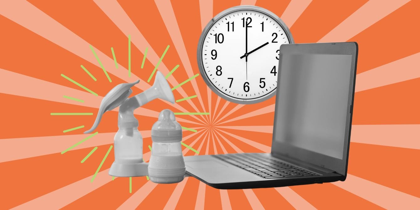 47% of parents still aren’t given enough time to pump at work breast pump and laptop - pump at work PUMP Act