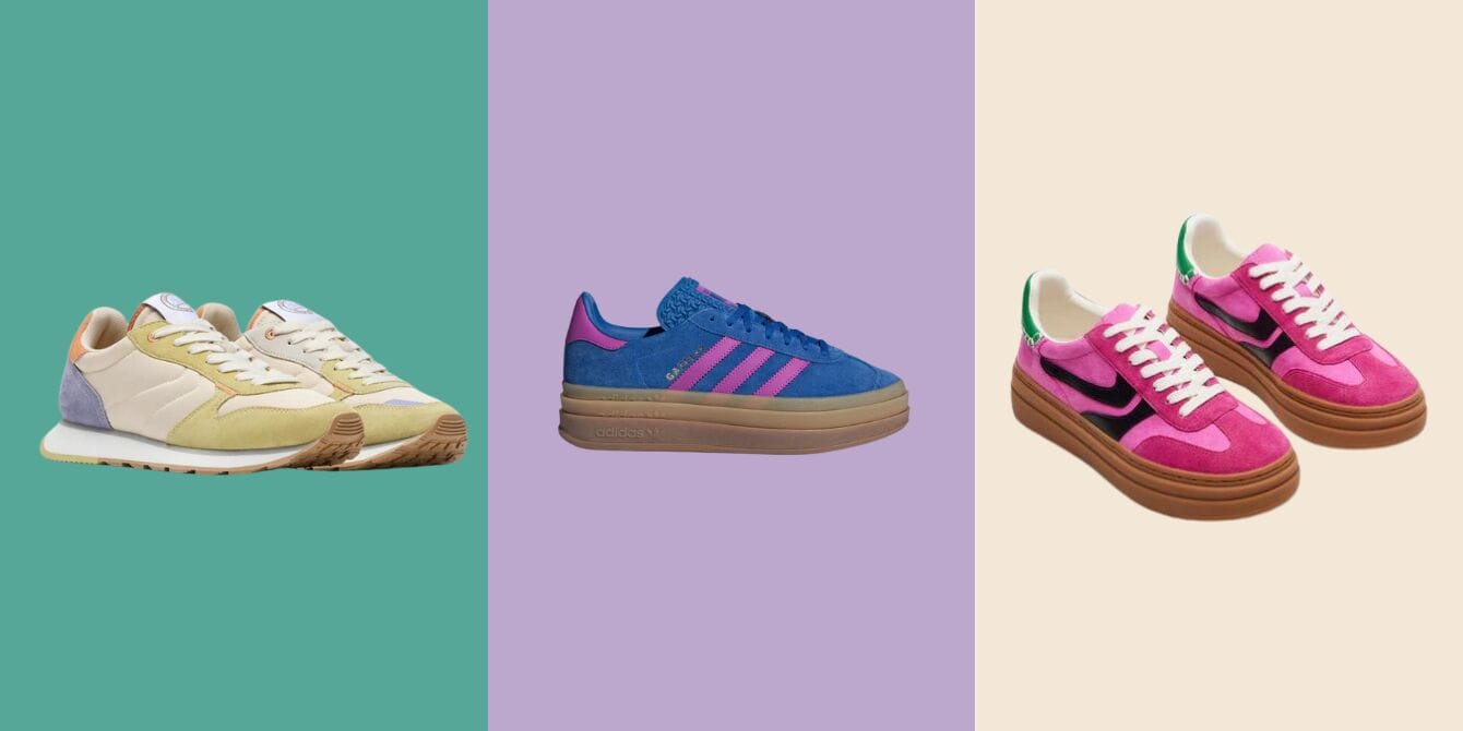 These colorful sneakers are the easiest way to add some freshness to your fall wardrobe colorful sneakers