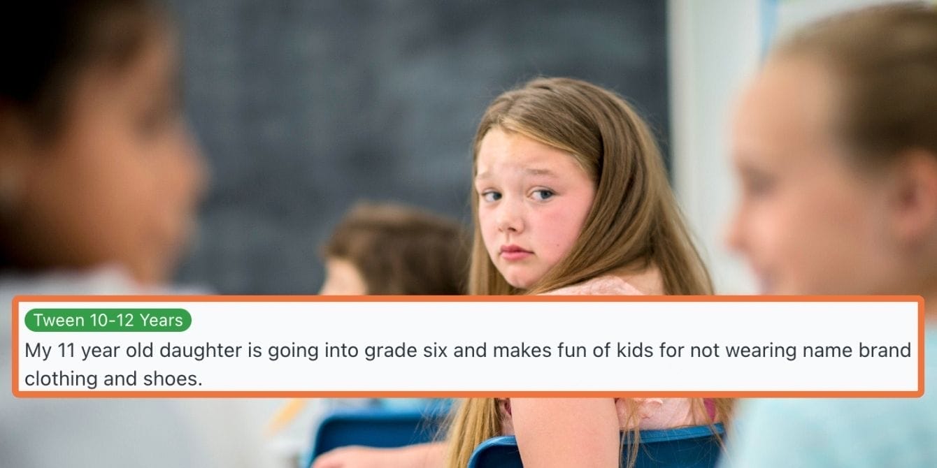 Mom says her tween daughter is bullying other kids over their clothes—so she’s asking for advice Mom asks internet about daughter who's a bully