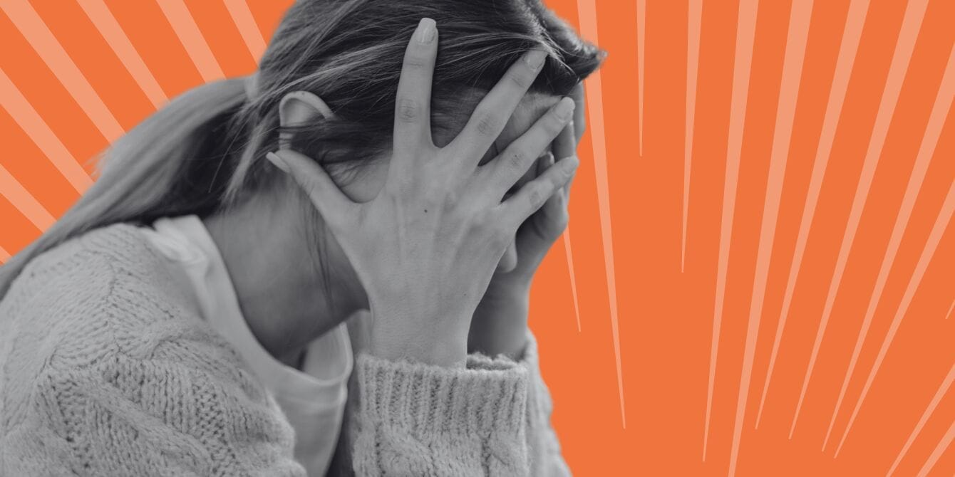 Can men really see the mess? Inside moms’ invisible labor at home A picture of a woman with her hands on her head in frustration