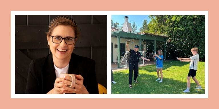 Jenna Fischer shares how her two children reacted to her breast cancer journey Jenna Fischer breast cancer announcement