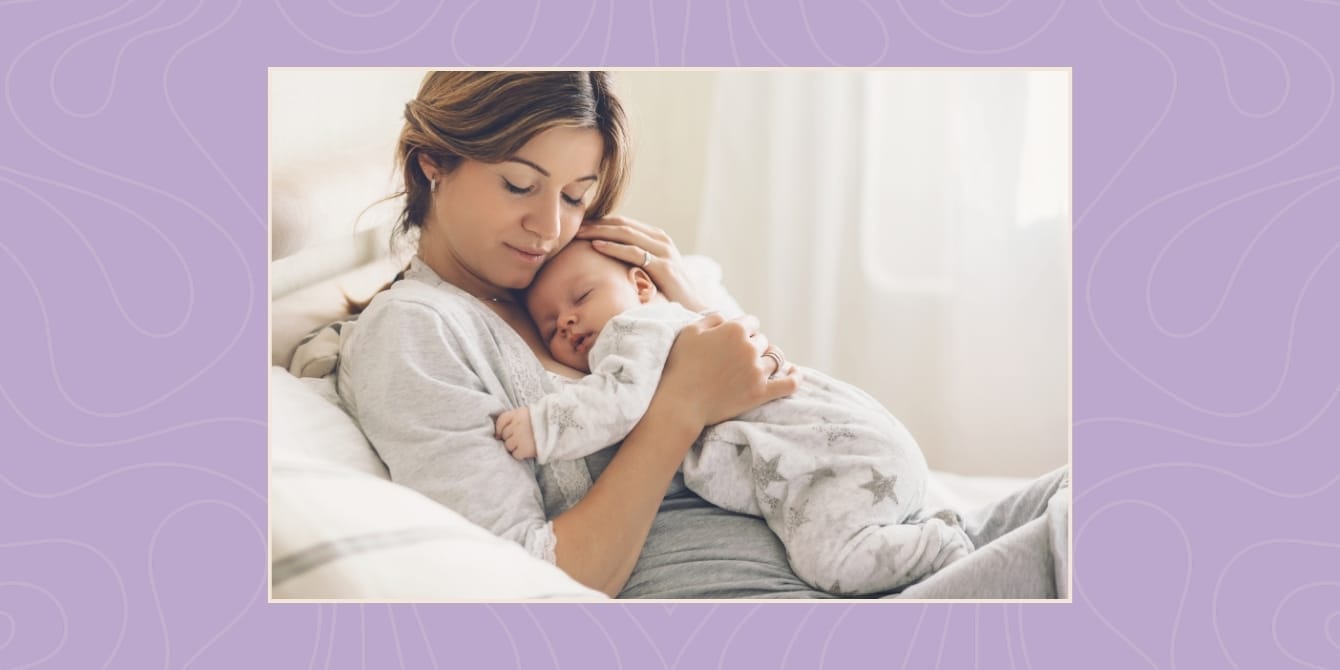 Why moms need to prioritize sleep—and how to make it happen Importance of sleep - A mother cradling her sleeping newborn