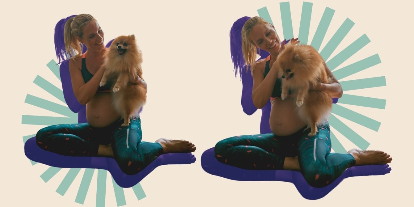 Can dogs sense you’re pregnant? Here’s what science and pet experts say A pregnant woman holding her pet dog