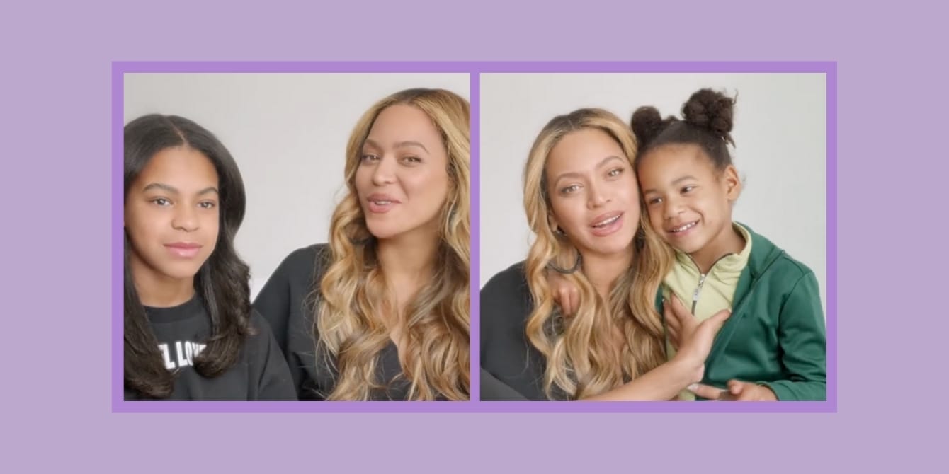 Beyoncé’s proud mom moment: Tears flow as Blue Ivy steals the spotlight in The Lion King Prequel A picture of Beyonce, Blue Ivy and Rumi