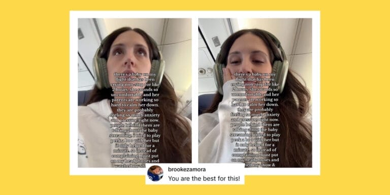 Baby cries for 2 hours on a plane—passenger’s reaction wins the internet Viral TikTok: Images of a woman explaining how she handled a baby crying on a flight