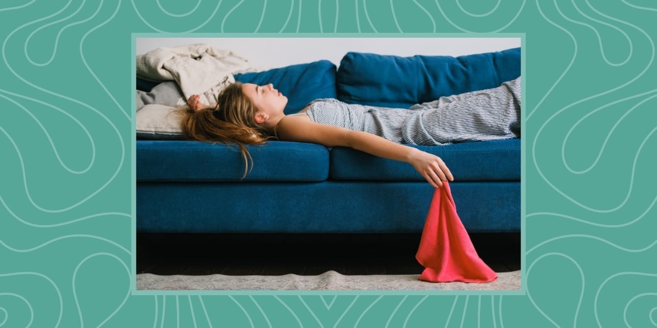 The silent strain: New study reveals moms handle 79% of family’s daily demands Mental load: An exhausted mom lying on a couch