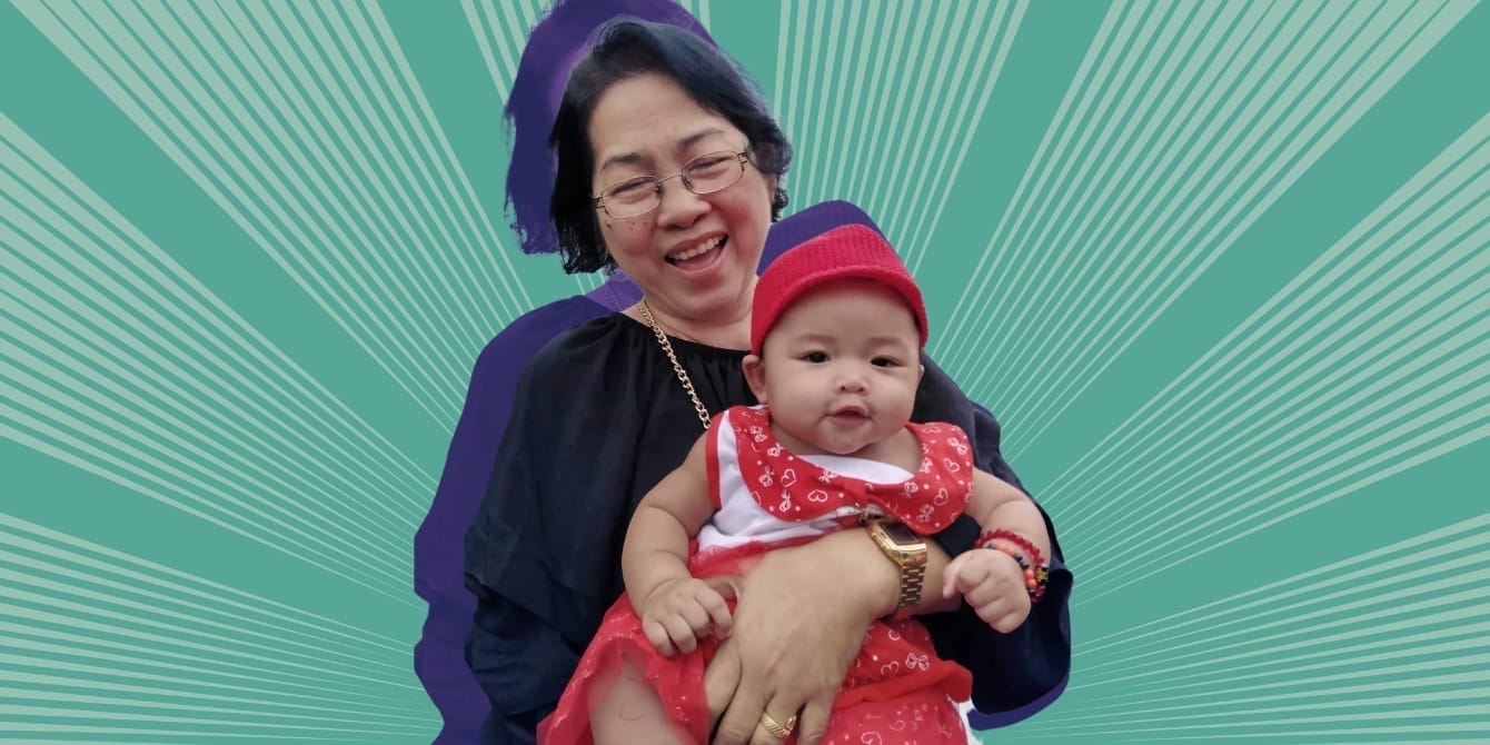 ‘Old people baby names’ are the 2025 trend we didn’t know we needed Old people baby names: An image of an elderly lady holding a smiling infant